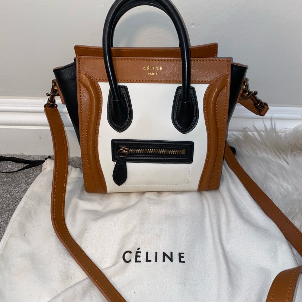 celine luggage nano authentic
